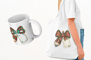 Christmas School Pencil Bows Clipart, a Seasonal Illustration by Markicha Art (Thumbnail 3 of 5)