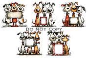 Christmas Whimsical Dogs Clipart, an Illustration by Craft Nest (Thumbnail 6 of 8)