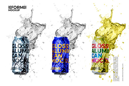 Aluminum Can Mockup, a Packaging Mockup by Reformer Mockup