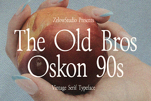The Old Bros Oskon 90s Vintage Serif, a Serif Font by zelow type