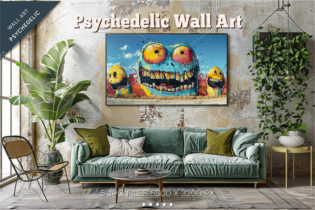 Big bundle of psychedelic background, a Decorative Illustration by KENO Mascots (Photo 9 of 12)