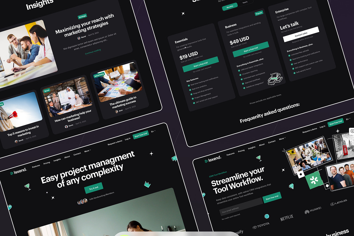 Lexend - SaaS Software Site Template, a HTML Template by UniStudio (Photo 5 of 6)