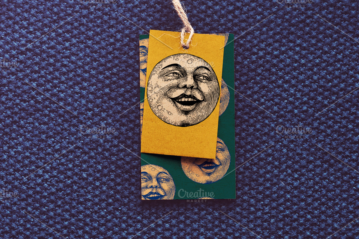 Moon Face Graphic & Patterns, a Decorative Illustration by ZiziMarket (Photo 5 of 5)