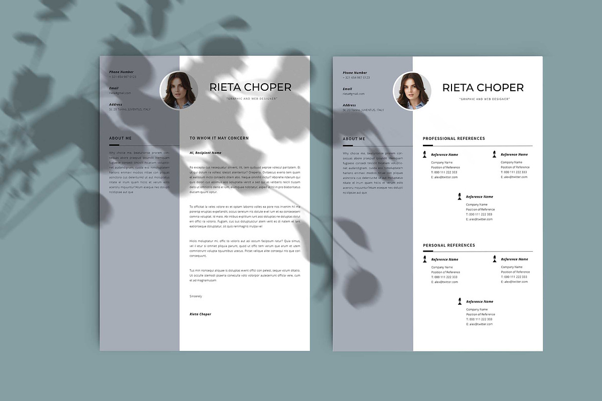 Resume Template / CV, a Resume Template by Peunayah (Photo 3 of 8)