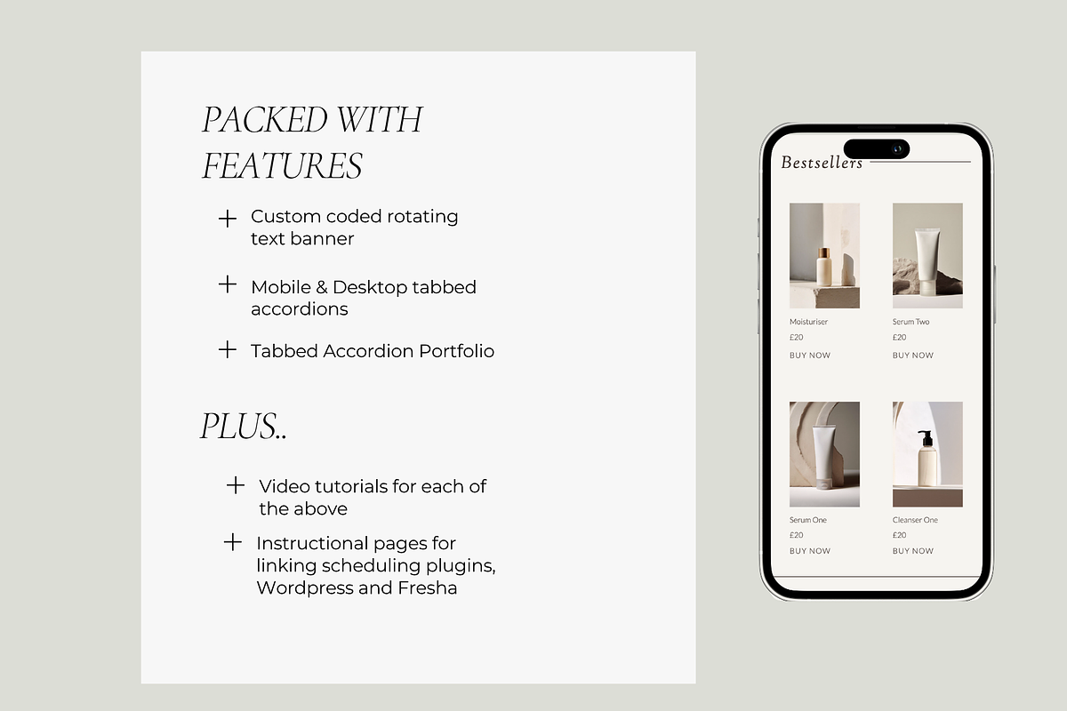 Showit Beauty Website Template |Tove, a Websites & App Template by Elska Studiø (Photo 4 of 7)
