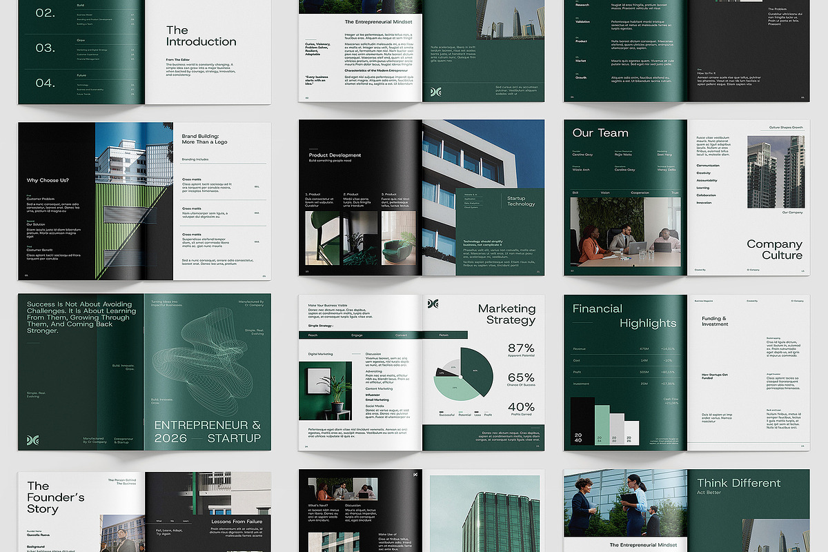 Entrepreneur Startup Magazine Templa, a Magazine Template by Siska Arista (Photo 3 of 3)