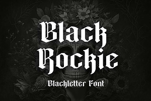 Black Rockie Blackletter Font