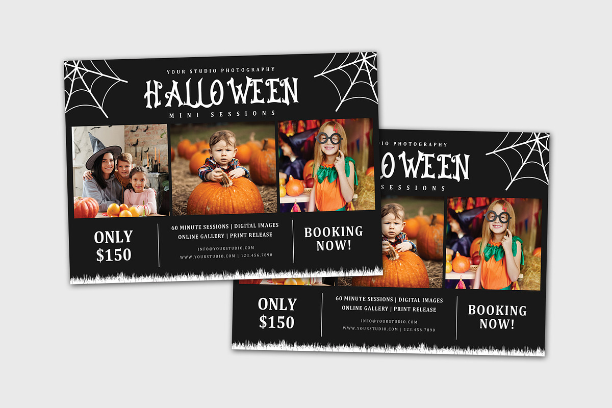 Halloween Mini Session Template, a Card Template by Designscozy (Photo 3 of 5)