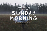 Sunday Morning - Sans Serif Font, a Sans Serif Font by RyanBowlesDesign (Thumbnail 1 of 3)