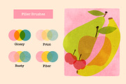 Mid Century Brushes For Procreate, a Brush Add-On by seamless team (Thumbnail 6 of 9)
