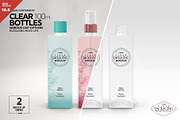Clear 100ml PET Bottles Mockup, a Packaging Mockup by INCDesign (Thumbnail 1 of 10)