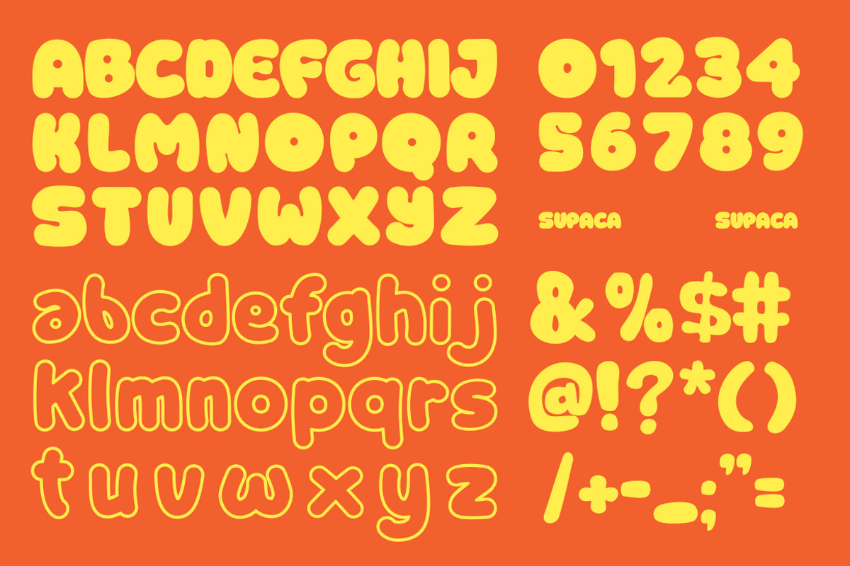 Supaca, a Sans Serif Font by Pinisi ART (Photo 2 of 10)