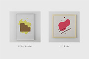 Interior Picture Frame Mockups, a Mockup by Runend (Thumbnail 4 of 13)