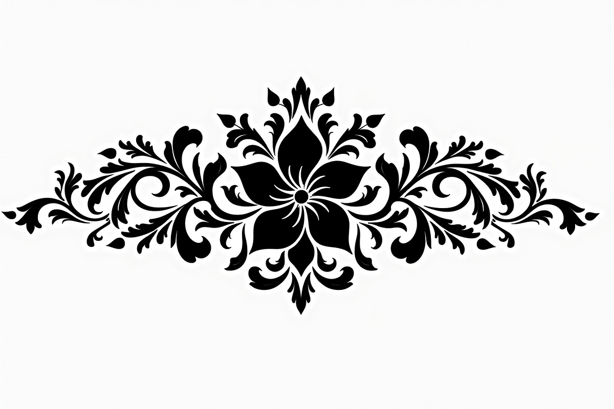Vintage Flower Silhouette Pack, an Illustration by musafir_fashion (Photo 20 of 21)