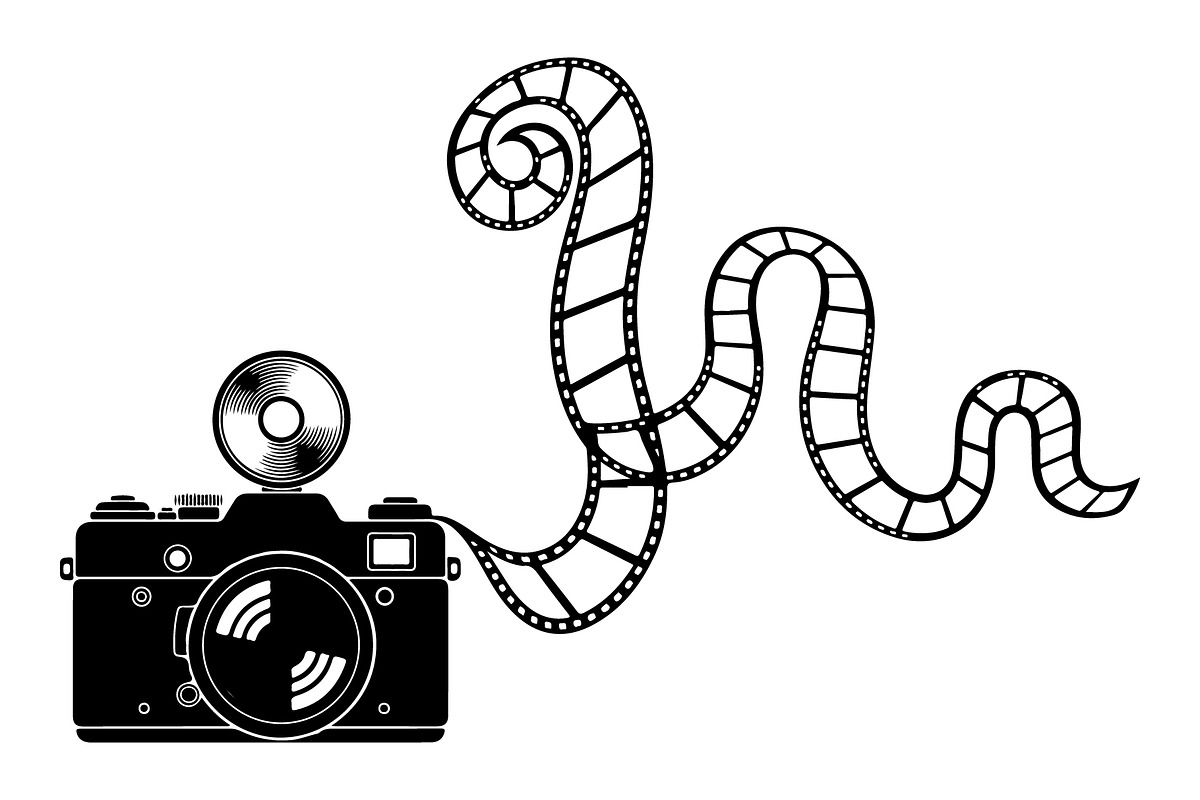 Vintage Camera Film Silhouette, an Object Illustration by yasushie (Photo 3 of 31)