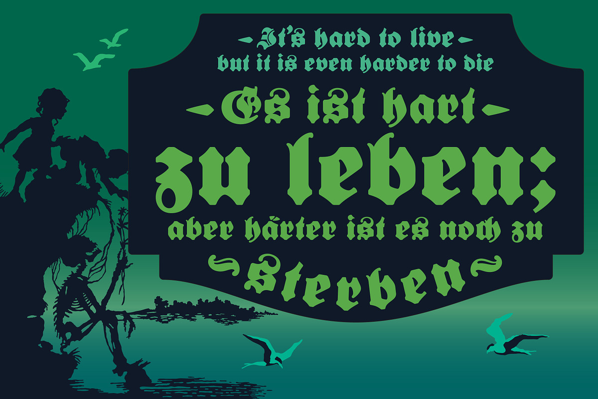 Bernard Fraktur, a Blackletter Font by Stefan Chirila (Photo 14 of 18)