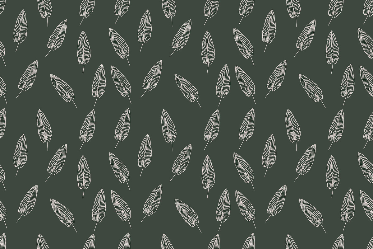 Tropical leaves seamless pattern, a Pattern Graphic by OrcaJs (Photo 2 of 5)