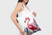 Flamingo Watercolour Clipart, an Animal Illustration by BrushstrokeArtGB (Thumbnail 9 of 9)