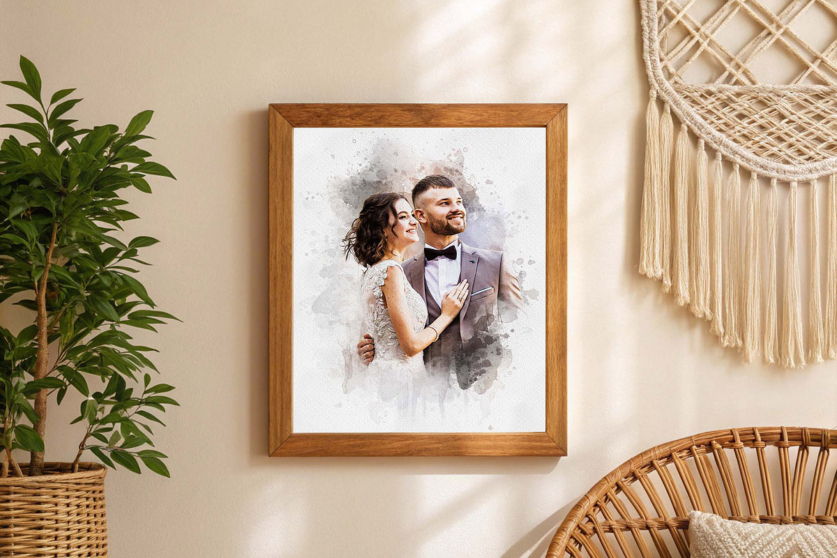 Wedding Watercolor Art Photo Effect, an Action Add-On by MRI STUDIO (Photo 9 of 13)