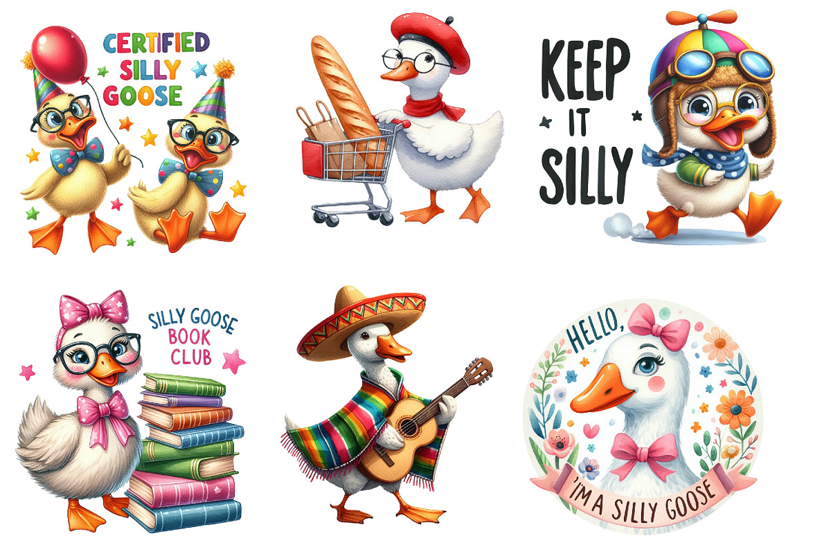 Funny Silly Goose Sublimation Quotes, an Illustration by Designworld (Photo 3 of 5)