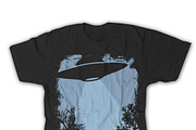 Abduction Silhouette T-Shirt Vector, an Illustration by Aurum Creative (Thumbnail 2 of 2)