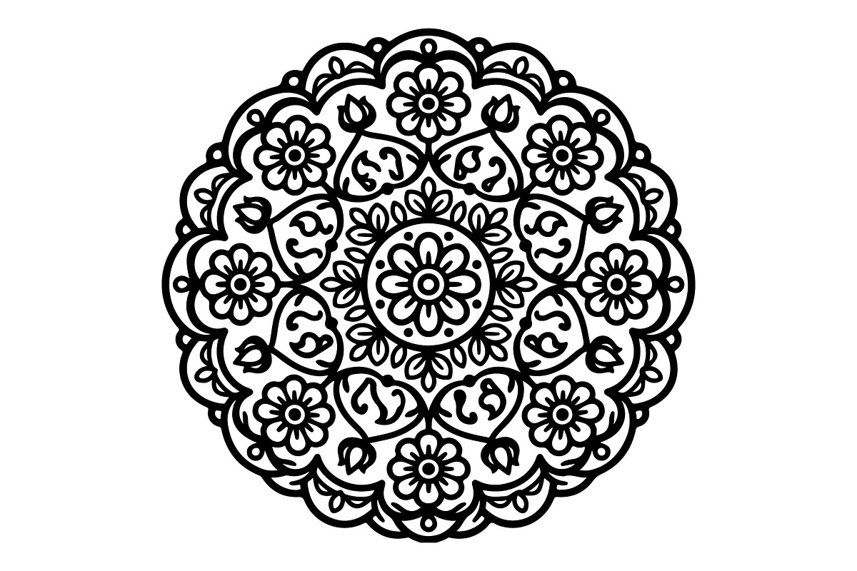 Decorative Floral Mandala, an Object Graphic by Gfx_Store (Photo 3 of 16)