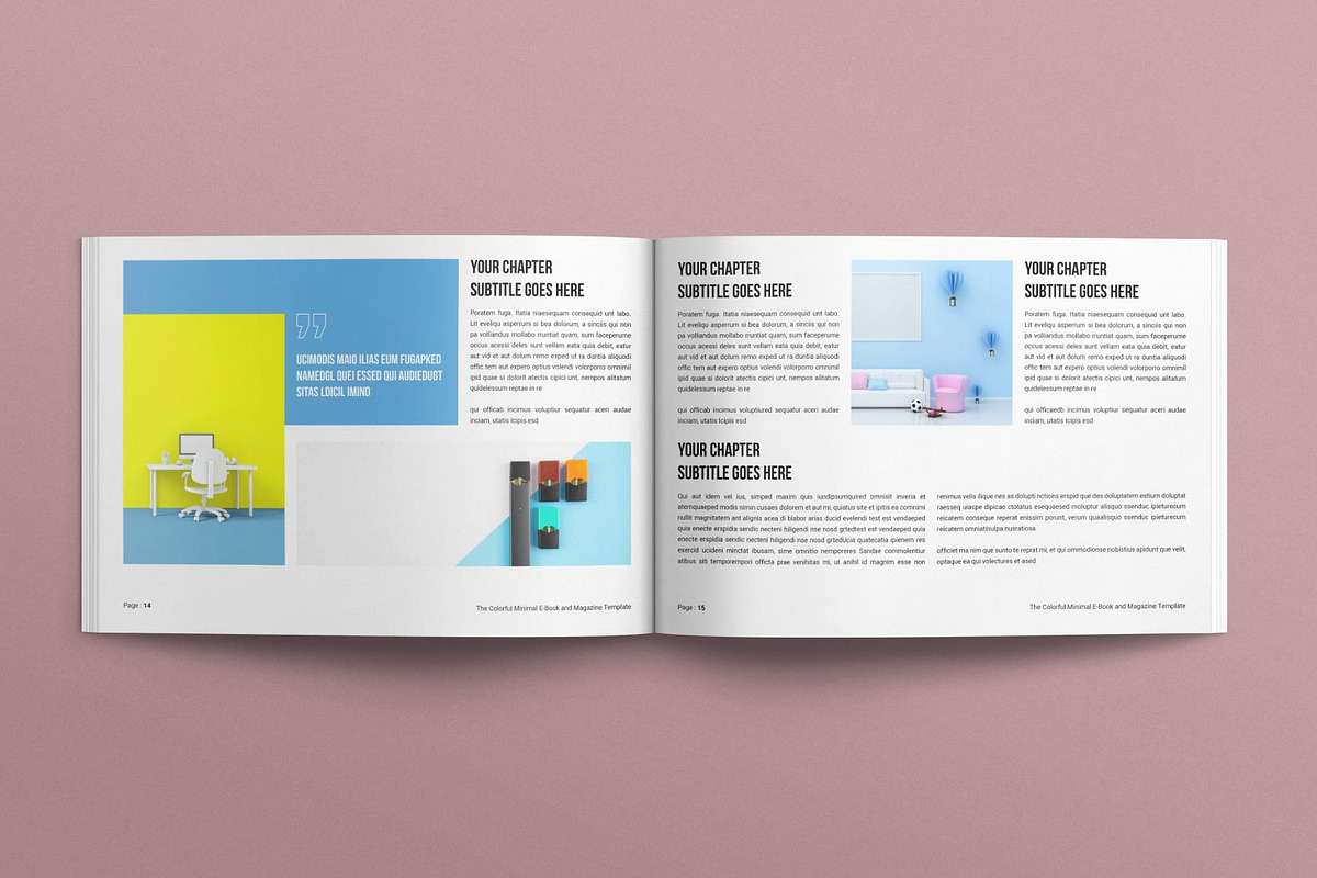 Minimal E-book and Magazine Template, a Magazine Template by E-Type (Photo 6 of 8)