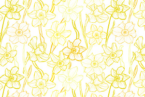 18 Floral Seamless Patterns Set