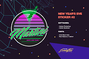 80's Stickers - christmas|newyear, a Branding & Logo Template by Sonnyfive (Thumbnail 8 of 10)