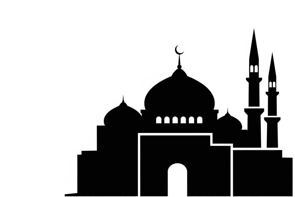 Beautiful Ramadan mosque silhouette, an Illustration by Amazin_art (Photo 4 of 31)