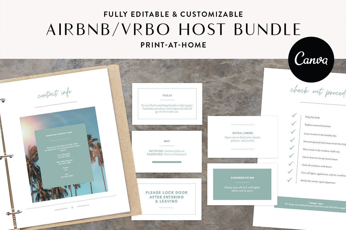 Beach House Host Bundle for Airbnb, a Templates & Theme by Kin Studio (Photo 1 of 8)