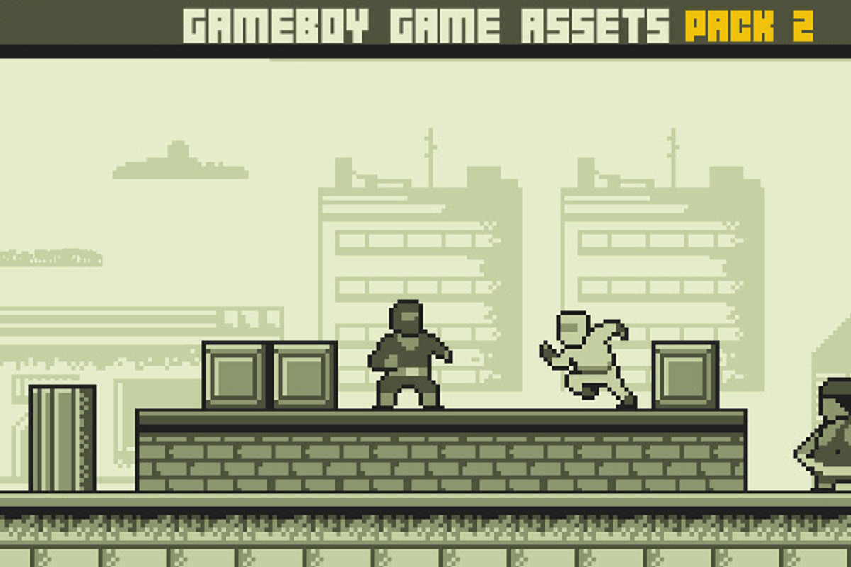 Gameboy Action Game Pack 2, a Graphic by Fassous game assets (Photo 1 of 3)