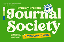 Journal Society Modern Bold Serif