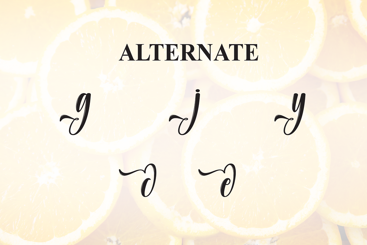 Orange | Script Font, a Handwritten Font by Scratchones (Photo 8 of 9)
