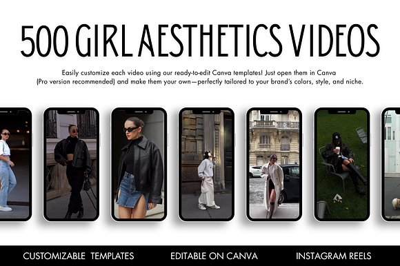 500 Girl Aesthetics Viral Instagram Reels preview 5