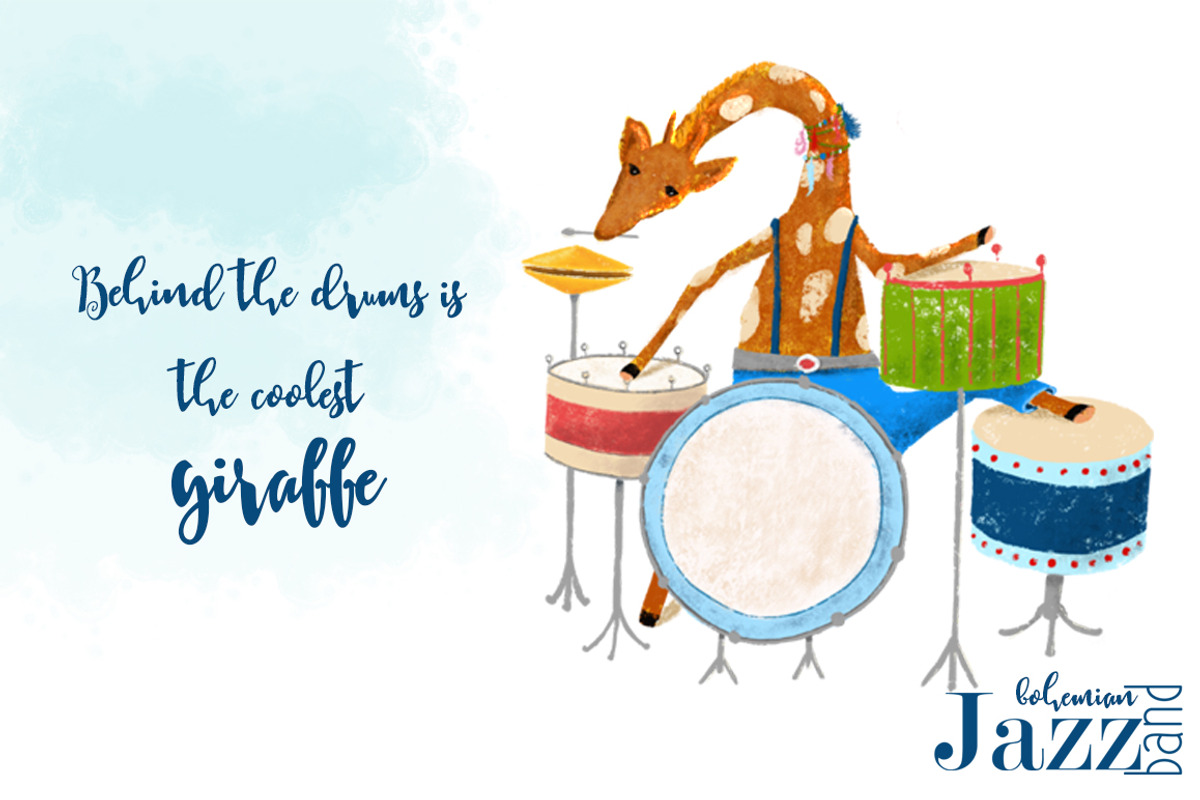 Animals jazz band., an Animal Illustration by Funny-sunny (Photo 6 of 7)