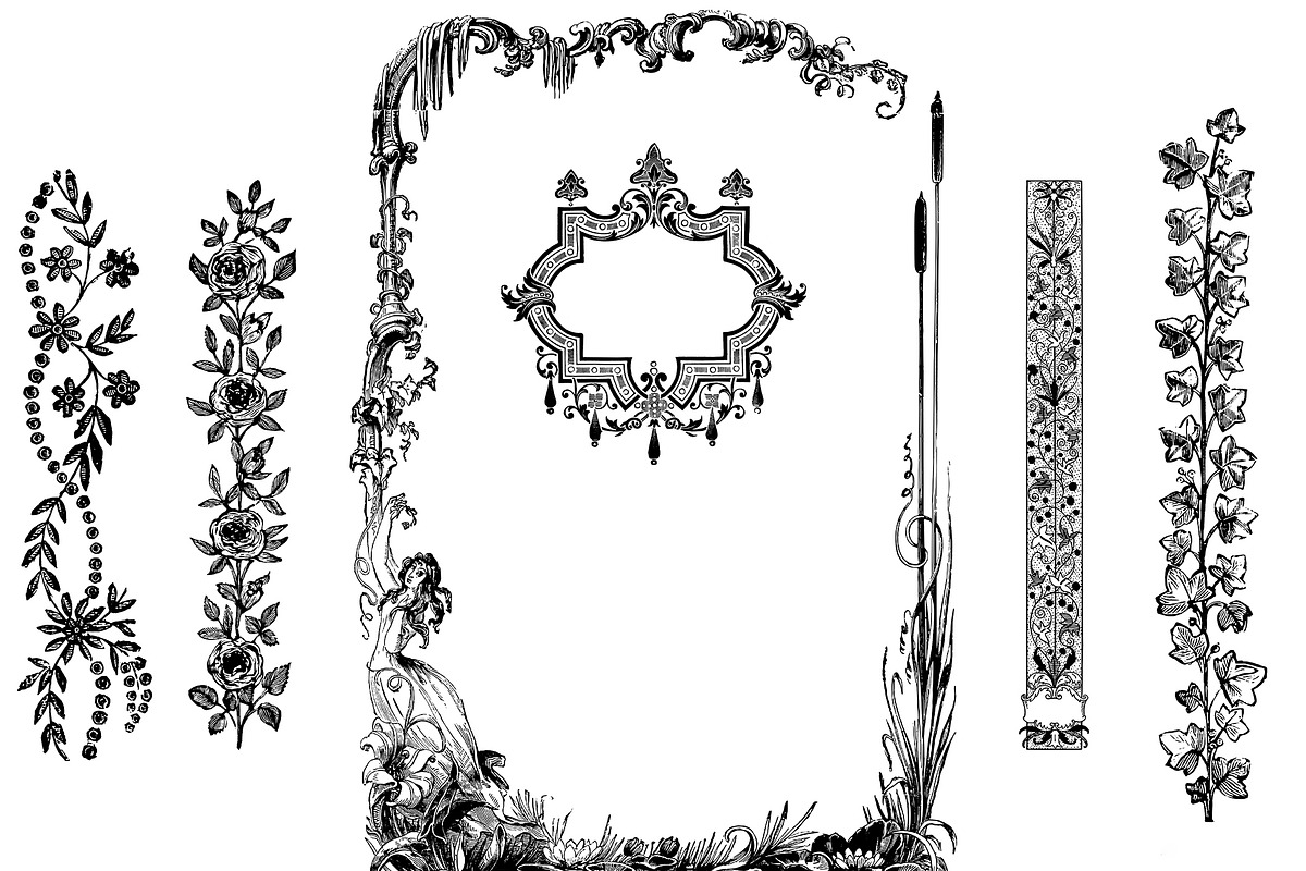 Procreate Frames & Ornaments brushes, a Brush Add-On by AW Studios (Photo 4 of 8)