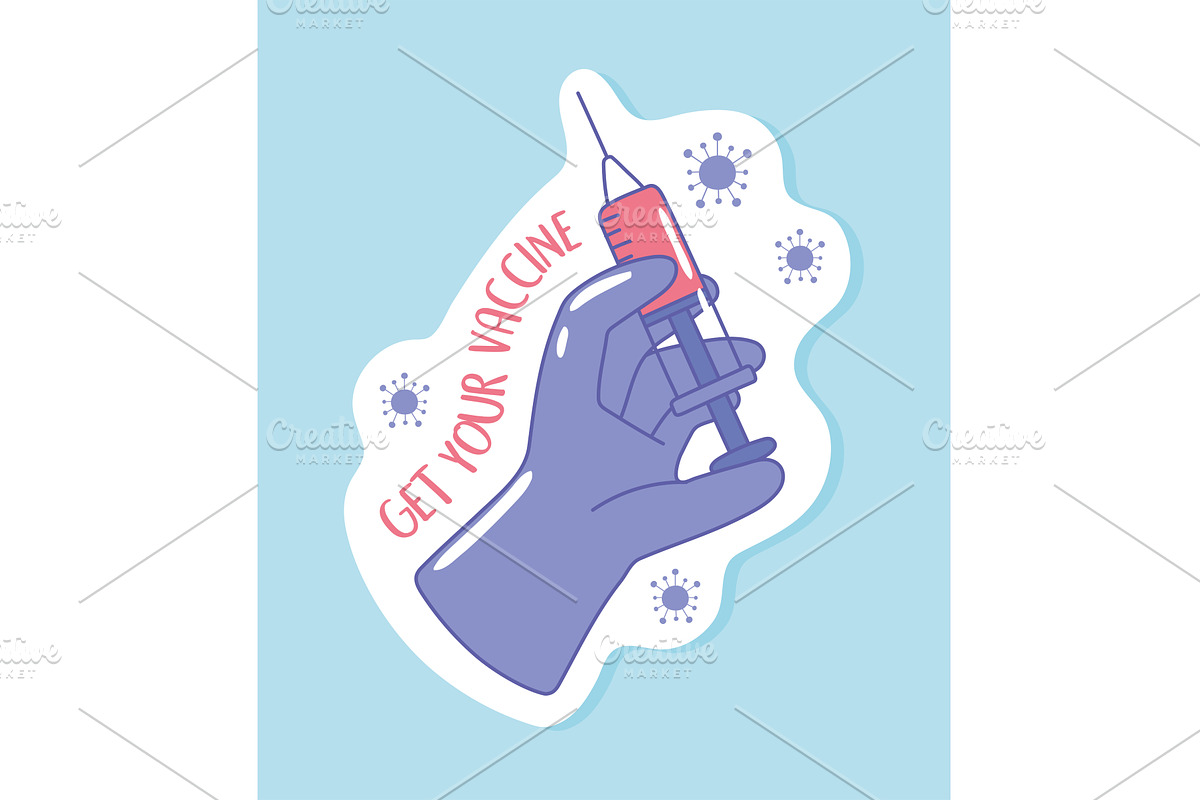 get your vaccine, an Object Illustration by studiogstock
