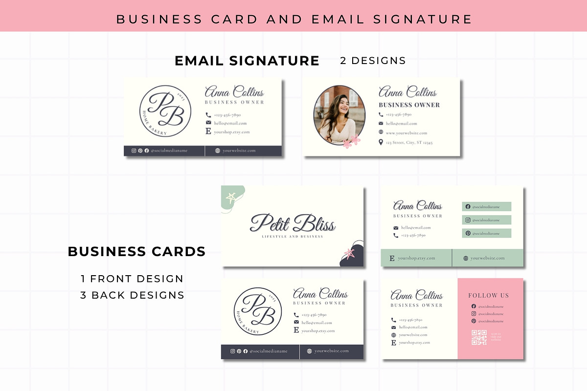 Pastel Branding Kit Canva Template, a Branding & Logo Template by Anna Design Studio (Photo 4 of 9)