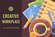 Creative workplace, a Work Illustration by Ivan Dubovik (Thumbnail 1 of 2)