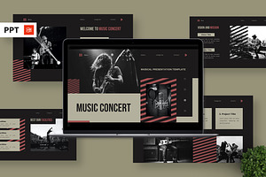 Music Concert - Musical Powerpoint, a Presentation Template by Deepslide Studio