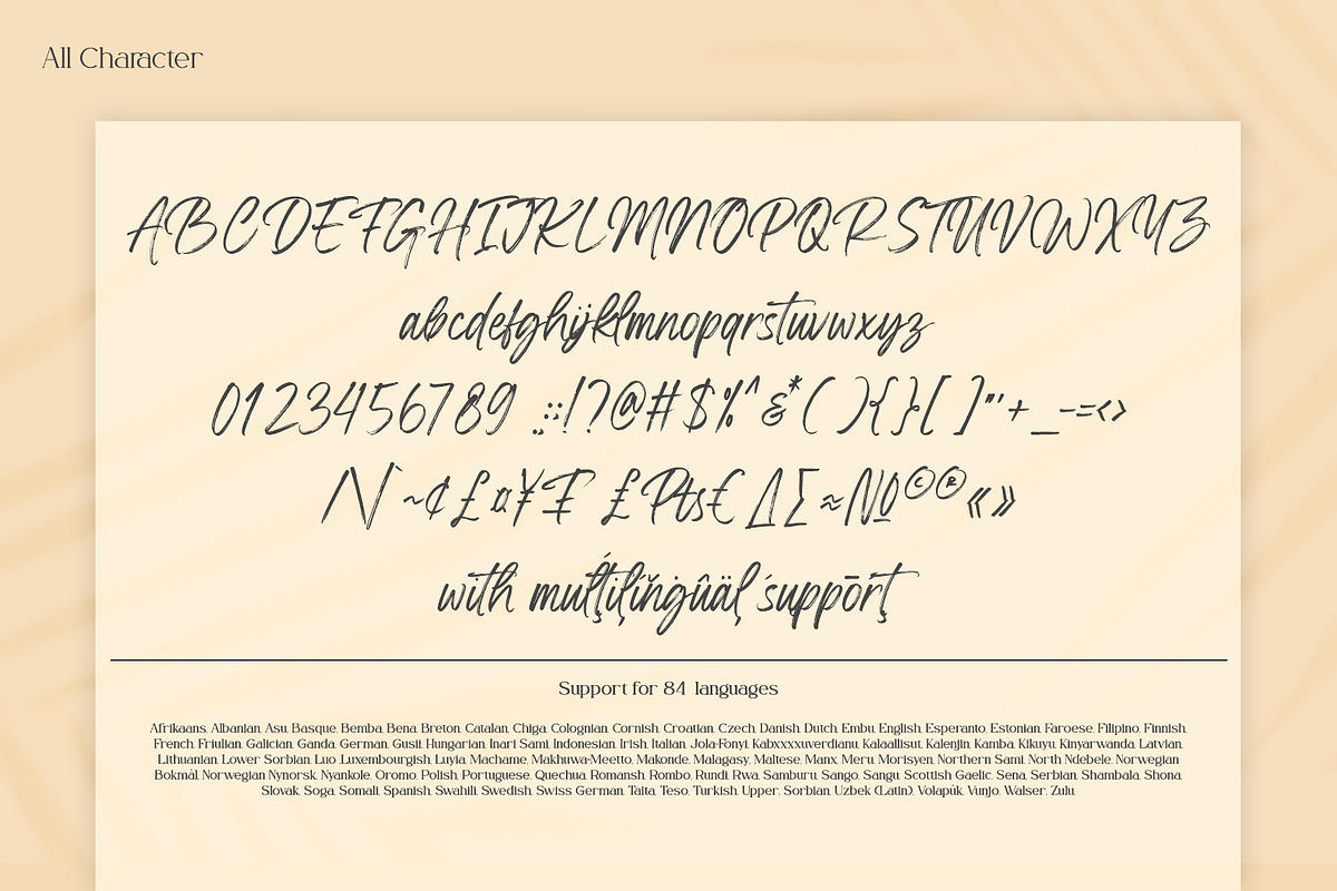 Yellow Palette, a Script Font by din-studio.com (Photo 9 of 10)