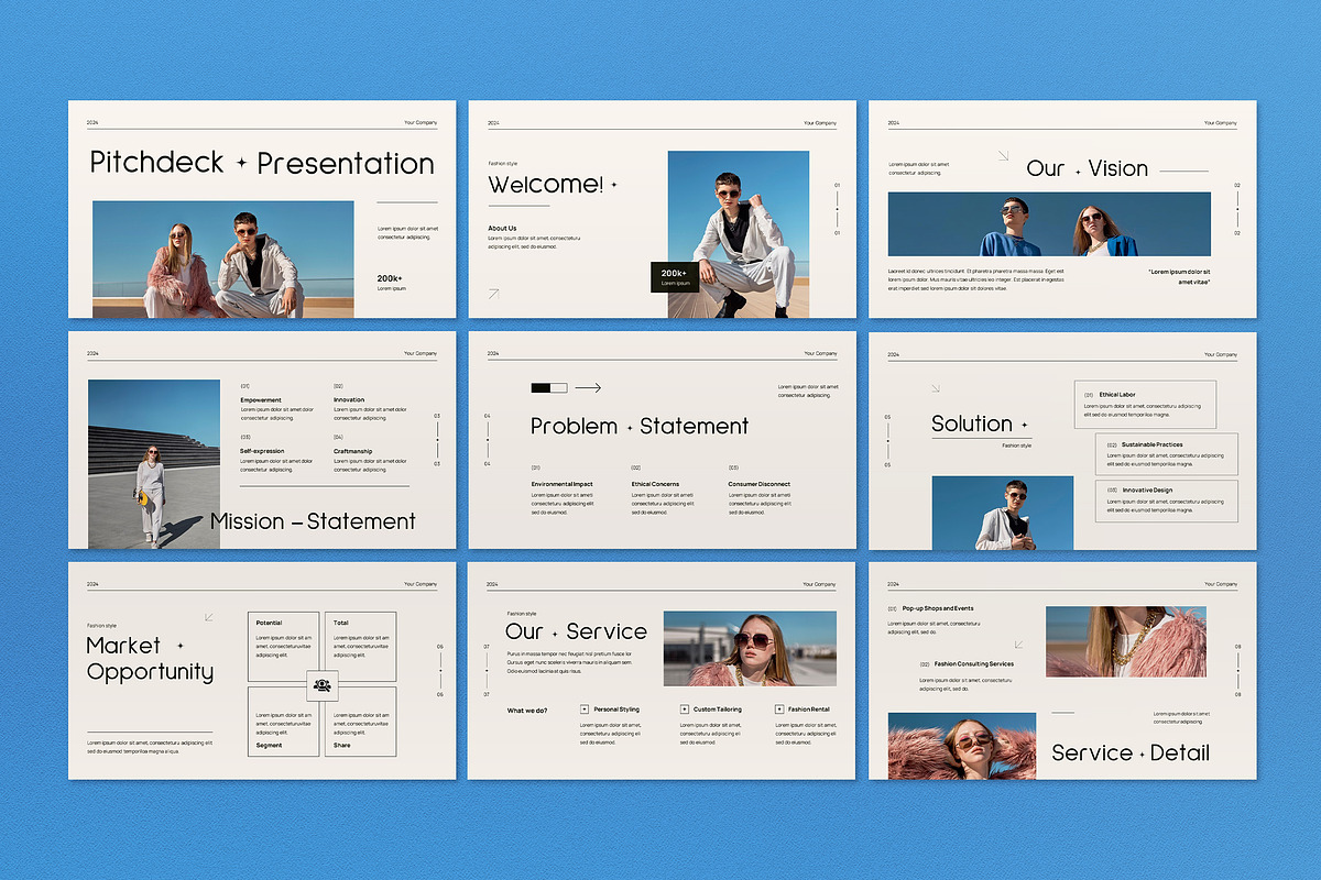 White Minimalist Pitch Deck Keynote, a Presentation Template by graphicook (Photo 2 of 5)