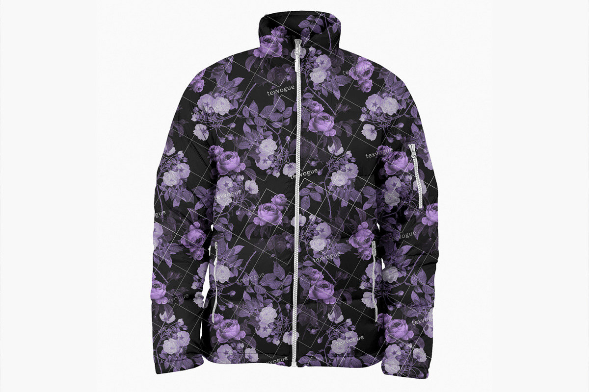 Purple Roses - Seamless Patterns, a Pattern Graphic by texvogue (Photo 12 of 15)