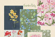 Whimsical Floral Backgrounds Frames, a Background Graphic by whiteheartdesign (Thumbnail 17 of 20)