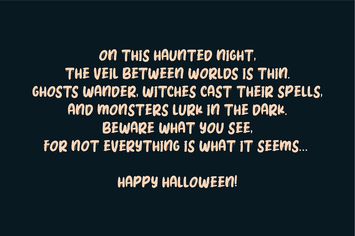 BrainBlood | Halloween Font, a Handwritten Font by Berdansabersama (Photo 5 of 8)