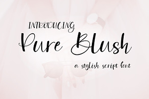 Pure Blush Stylish Script Font