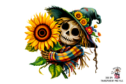 Cute Scarecrow Clipart PNG Bundle, a Graphic by Clipart Bloom (Thumbnail 3 of 11)