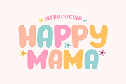 Happy Mama - Kids Font Types, a Font by KiddoGlyphs Studio (Thumbnail 1 of 3)