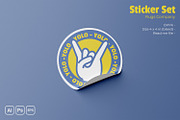 Rugs Company Set Sticker, a Print Template by Fannan Studio (Thumbnail 3 of 3)